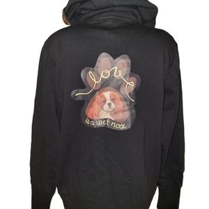 NWT Bradford Exchange King Charles Cavalier Dog Love is Furr-Ever Jacket sz L